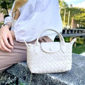 Expressions Nappa Woven Vegan Leather Mini Purse